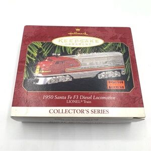 Hallmark 1997 Keepsake Ornament 1950 Santa Fe F3 Diesel Locomotive Lionel Train